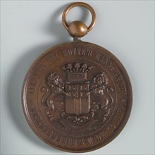 A. Fisch, Medal at the international singing competition Rotte's Mannenkoor in Rotterdam, medallions bronze bronze 4,7, Crowned
