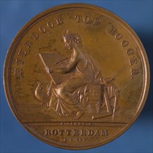 stamp cutter: A. Bemme, Price medal of the Teekengenootschap HIERDOOR TOT HOOGER, awarded to .M. Kool van Kasteel, price medal