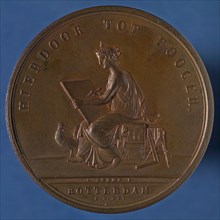 stamp cutter: A. Bemme, Price medal of the Teekengenootschap HIERDOOR TOT HOOGER, awarded to C. Van Essen, price medal medal