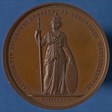 Van der Kellen, Price medal from the Academy of Fine Arts and Technical Sciences in Rotterdam, price medal medal medal bronze