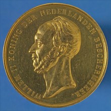 David van der Kellen, Price medal in honor of King William II as patron of the Royal Dutch Yacht Club, price medal medal gold