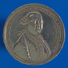 J.G. Holtzhey, Medal on the death of Schout-bij-night Willem Crul on 4 February 1781, death certificate penning footage silver