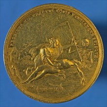 J.G. Holtzhey, Price medal on the foundation of the Society for the Rescue of Drenkelingen in Amsterdam, price medal, gold