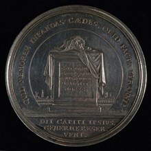 Jan Smeltzing I, Medal on the looting of the house of Baljuw Jacob van Zuylen van Nijevelt at the Leuvehaven in Rotterdam