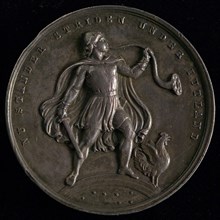 P. Petersen, Medal for Scandinavian volunteers in the First German-Danish War, commemorative medal penning footage silver, left