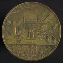 W. Griffin, Medal on the occasion of the opening of the Thames tunnel, with W. GRIFFIN Silversmith ..., penning footage copper