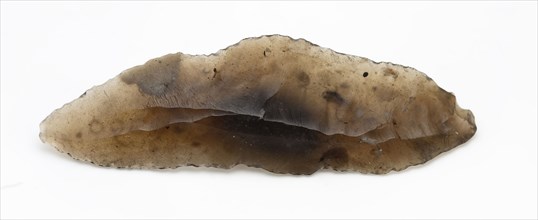 Flint knife or blade, blade knife cutting tool earth discovery flint, knocked Late stone age archeology Maglemose culture