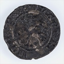 Half large, Holland, Count William VI (1404-1417), half great currency money swap fund found silver, whipped, climbing lion