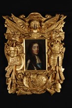Portrait of William III of Orange, portrait painting visual material linden wood? oil, Standing rectangular portrait of man
