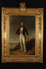 Nicolaas Pieneman, Portrait of King William III (1817-1890), portrait painting canvas linen oil painting, Standing rectangular