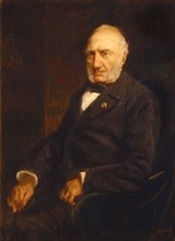 Jozef Israëls, Portrait of Michiel Marinus de Monchy (1820-1898), portrait painting material linen oil painting, Painting