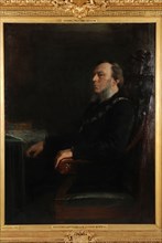 Pieter de Josselin de Jong, Portrait of Sjoerd Anne Vening Meinesz (1833-1894), portrait painting imagery linen oil painting