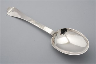 Silversmith: Sacharias du Vignon, Silver spoon for the golden wedding of Jansz van Eijck and Baafjen Joosten Brakel, spoon