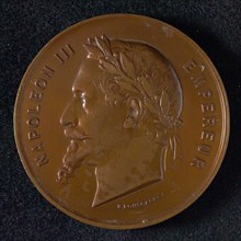 H. Ponscarine, Medal at the World Exhibition in Paris in 1867 under the name J.H. Henkes, reward medal penny visual material