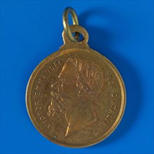 Carring king Victor Emmanuel II, 1859, bearer penny identification bearer copper h 1,8, VICTOR EMMANUEL ROI D'ITALIE Italy