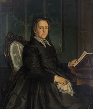 Gerke Henkes, Portrait of Anna Hermeline Gaade, portrait painting material linen oil painting, Standing rectangular portrait