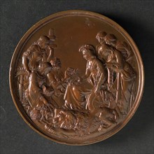 design: Leonard C. Wyom, Medal Honoris Causa Londini 1862, price medal medal bronze bronze medius 7,6 d 0,7, image of the award