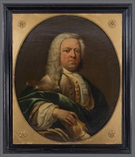 Dionys van Nijmegen, Portrait of Martinus Or Paulus Boogaert, portrait painting visual material linen oil painting, Oval