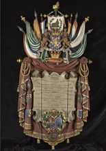 design: A.J.J. van Kesteren, Memorial plaque . Van Stolk Czn in honor of the visit of King William III in 1869, memorial plate