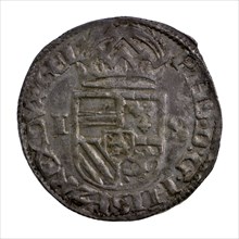 Stuiver, Gelderland, z.j., penny coin money swap silver, PHS. D: G. HISP. DVX. GEL (Philips by the grace of God King of Spain