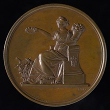 design: D. van der Kellen, Rijksprijs Medal of the Teekenscholen, price medal medal bronze medal 3,8, the Art represented