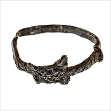 Tin ring, very poorly finished, ring ornament clothing accessory clothing soil find tin metal, d 0.3 cast Pewter ring Shield
