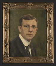 Gerard Altmann, Portrait of Heiko Tiberius Oberman (1883-1924), portrait painting imagery linen oil painting canvas, Standing