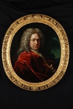 Adriaen van der Werff, Portrait of Adriaen Brouwer (1682-?), portrait painting material linen oil painting, Oval portrait of man