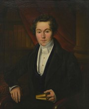 Petrus van Schendel, Portrait of Joannes Gerardus Franciscus Sleurs (1789-1859), portrait painting visual material oil paint