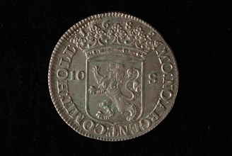 Mattheus Gonnemans (mint master), Ten penny Holland 1682, ten stuiver coin money swap silver, minted, HAC NITIMVR - HANC TVEMVR