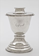 Adrianus Stratenus, Silver cup with The English Episcopal Church, cup liturgical vessel holder silver, grams, 389 grams