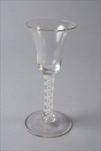 Chalice, sling glass, wine glass drinking glass drinking utensils tableware holder glass lead glass, free blown and shaped glass