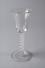 Chalice, pendulum glass, wine glass drinking glass drinking utensils tableware holder glass lead glass, free blown and shaped
