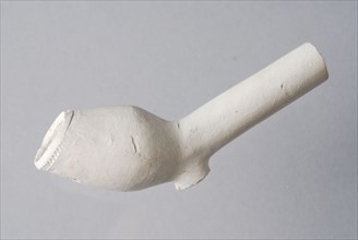 Hendrick Jansz., Clay pipe from the waste from Rotterdam pipe making, clay pipe smoking equipment smoke floor foundry pottery