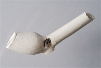 Hendrick Jansz., Clay pipe from the waste from Rotterdam pipe making, clay pipe smoking equipment smoke floor earthenware