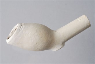 Hendrick Jansz., Clay pipe, unnoticed, from the waste from Rotterdam pipe making, clay pipe smoking equipment smoking ground