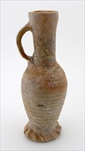 Stoneware jug, Jacobokan, wide bandoor, on squeeze foot, Jug or jacobakan jug crockery holder soil find ceramic stoneware, hand