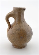 Stoneware jug, sphere model, completely glazed, without decoration, jug soil find ceramic stoneware glaze salt glaze, hand