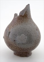 Stoneware jug, sphere model, entirely glazed, without decoration, jug soil found ceramic stoneware glaze salt glaze, hand-turned