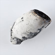 Clay pipe, unnoticed with smooth handle, clay pipe smoking equipment smoke floor pottery ceramics pottery, pressed finished