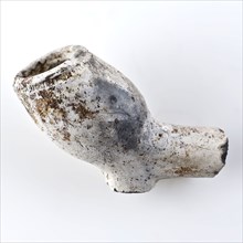 Hendrick Jansz., Clay pipe, marked, with smooth handle, clay pipe smoking equipment smoking floor found ceramic pottery, pressed