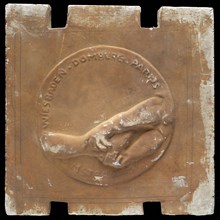 Leendert Bolle, Mal for medal on Johann Georg Mezger, circle with embossed foot massage and Amsterdam, Wiesbaden, Domburg, Paris