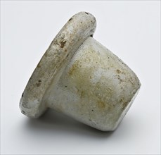 Stoneware stopper, conical, glazed, stop closure part soil find ceramic stoneware glaze salt glaze, hand-turned glazed baked