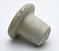Stoneware stopper, slightly conical, glazed, stop closure part soil find ceramic stoneware glaze salt glaze, hand-turned glazed