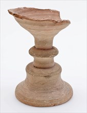 Earthenware salt vessel, salt bowl on high foot, salt container salt dish holder soil find ceramic earthenware, foot 8.0 hand