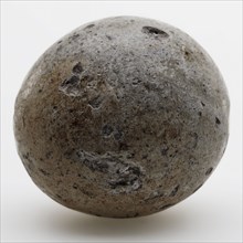 Large stoneware marble with salt glaze, almost round, marble ball? toy relaxant soil find ceramic stoneware glaze salt glaze