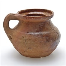Pottery room comfort on curved floor, lid slot and standing sausage ear, pot holder sanitary soil find ceramic earthenware glaze
