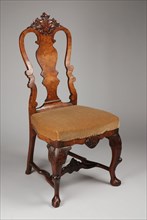 Walnut Queen Anne chair, chair furniture furniture interior design walnut beech wood velours burr walnut wood, Carving