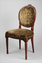 Mahogany Louis Seize medallion chair, medallion chair seat furniture furniture interior design wood mahogany velvet metal