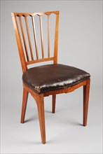 Ebony straight chair, upright chair seat furniture furniture interior design wood elm wood textiles, square squares in the back